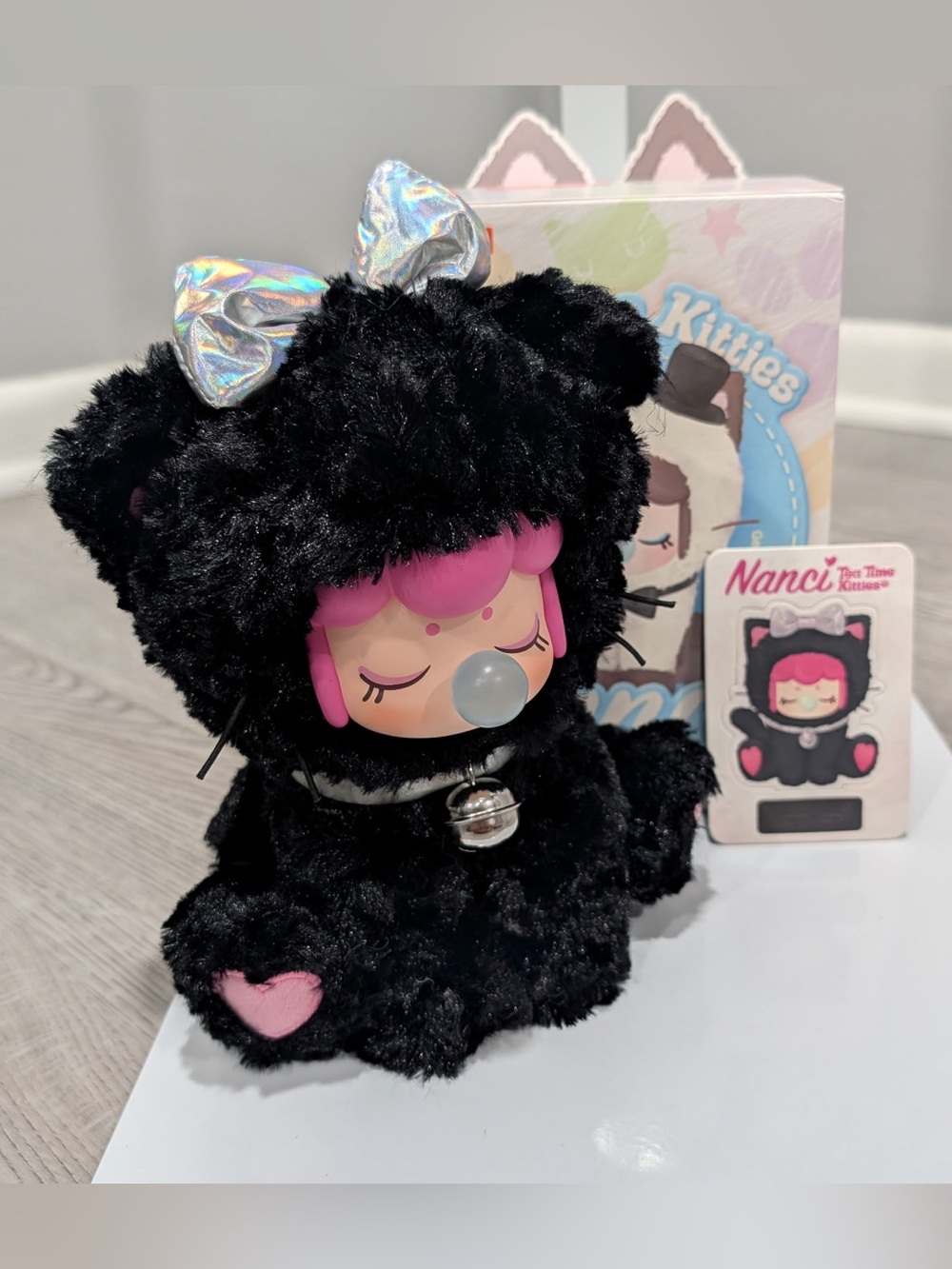 Rolife Nanci Tea Time Kitties Series Plush- Midnight Honey w/Box & Card